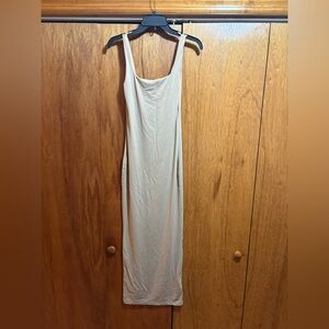 SHEIN Taupe Bodycon Long Dress